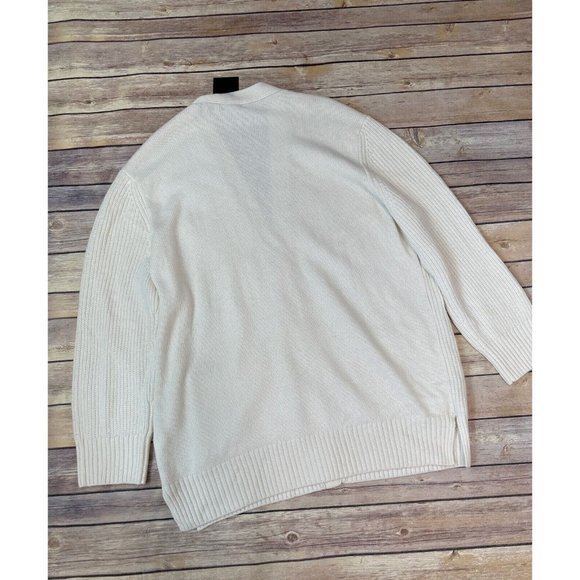 ATM Anthony Thomas Melilla Oversized Knit Cardigan Ivory Size S - Picture 4 of 5